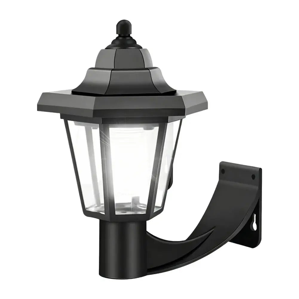Solarna Lampa Ścienna Ogrodowa 1,5 m – Retro Latarnia Zewnętrzna na Trawnik i Ścieżkę